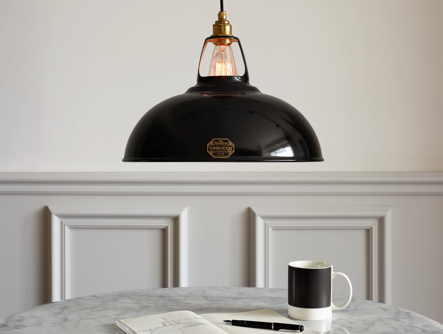 Jet Black Lampshade