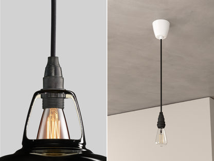 Northern Line Black Lampshade