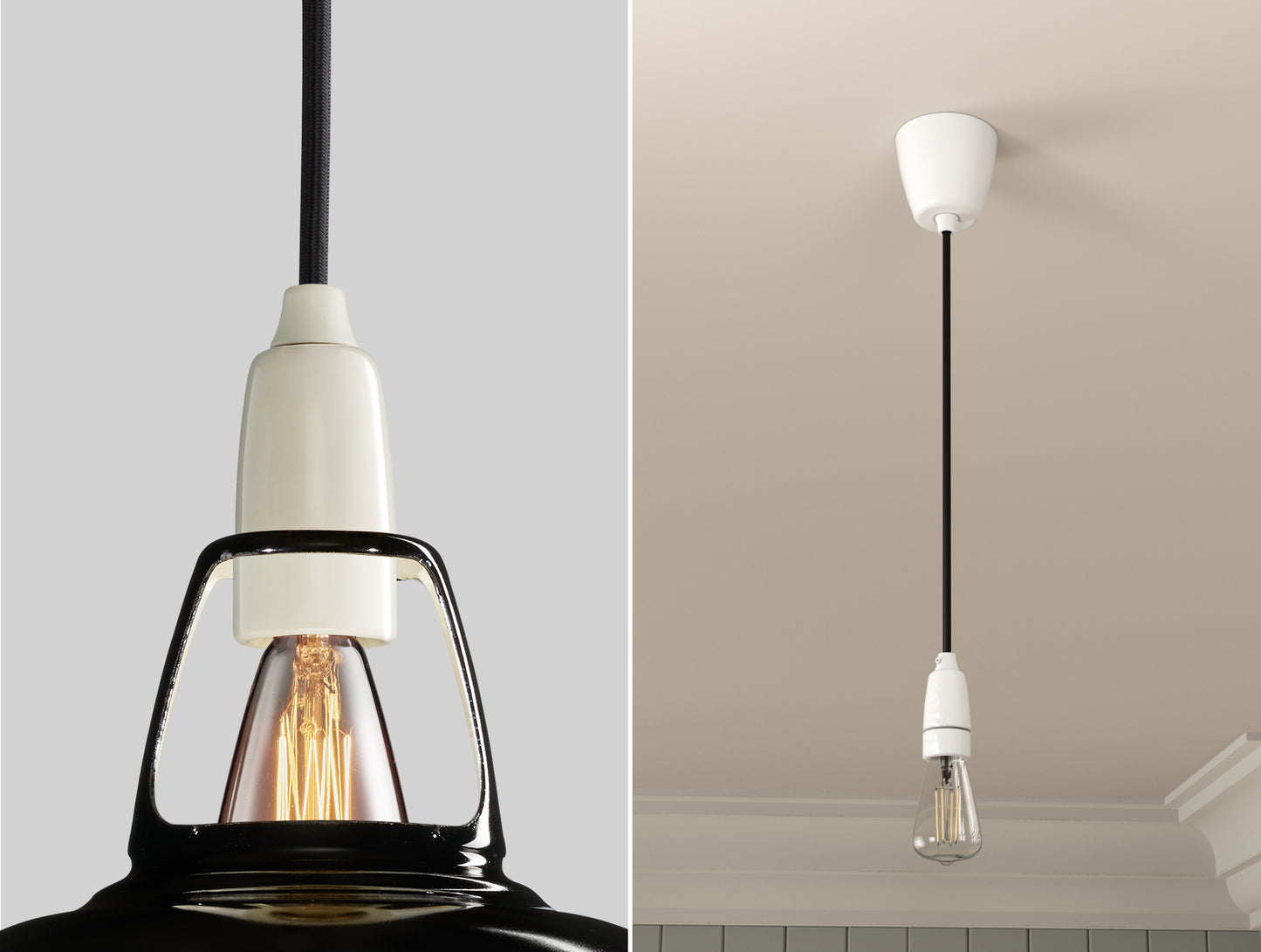 Northern Line Black Lampshade