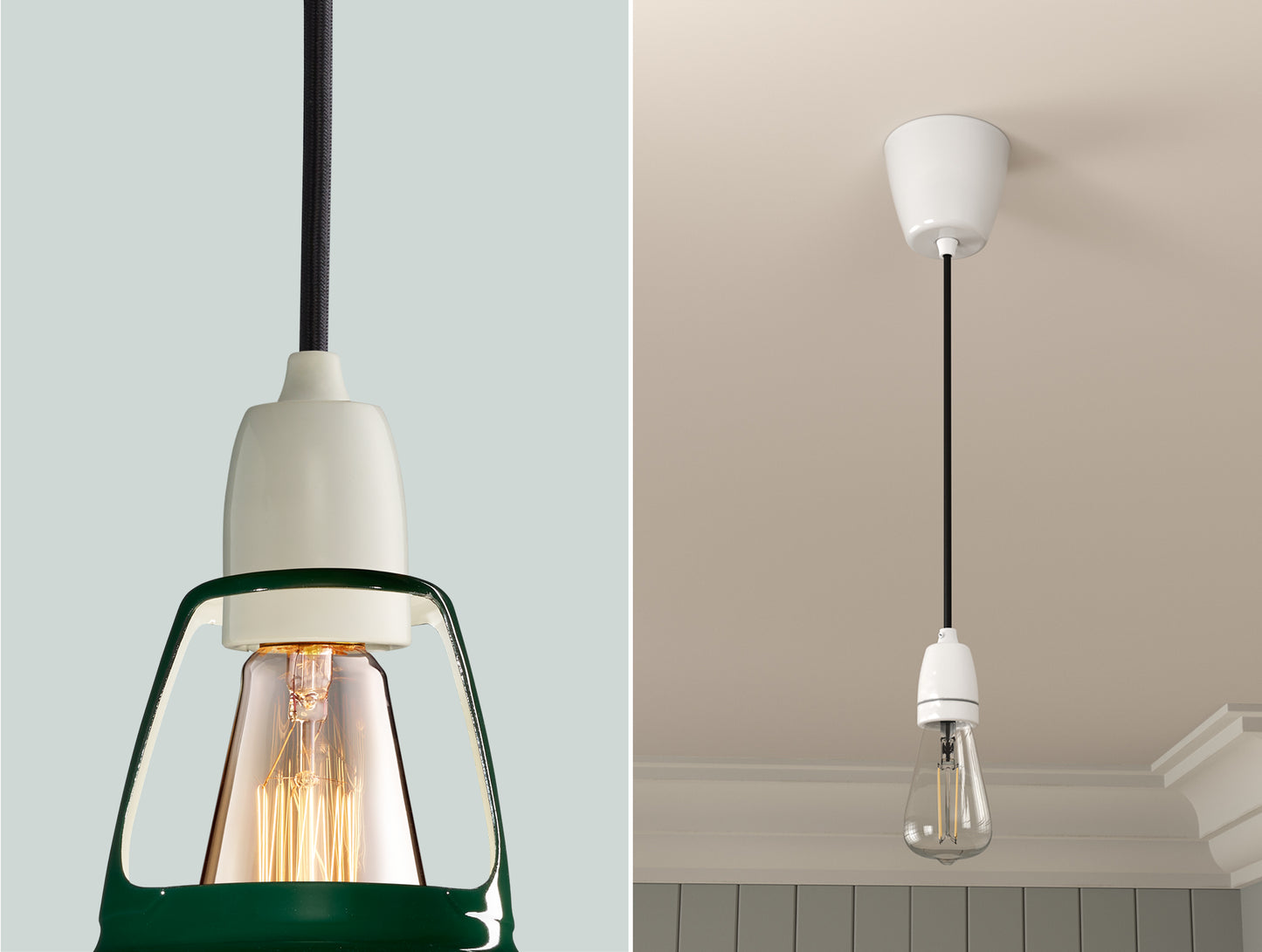 District Line Green Lampshade