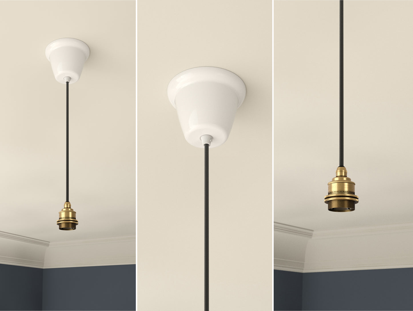 E27 Suspension Set - Signature Brass