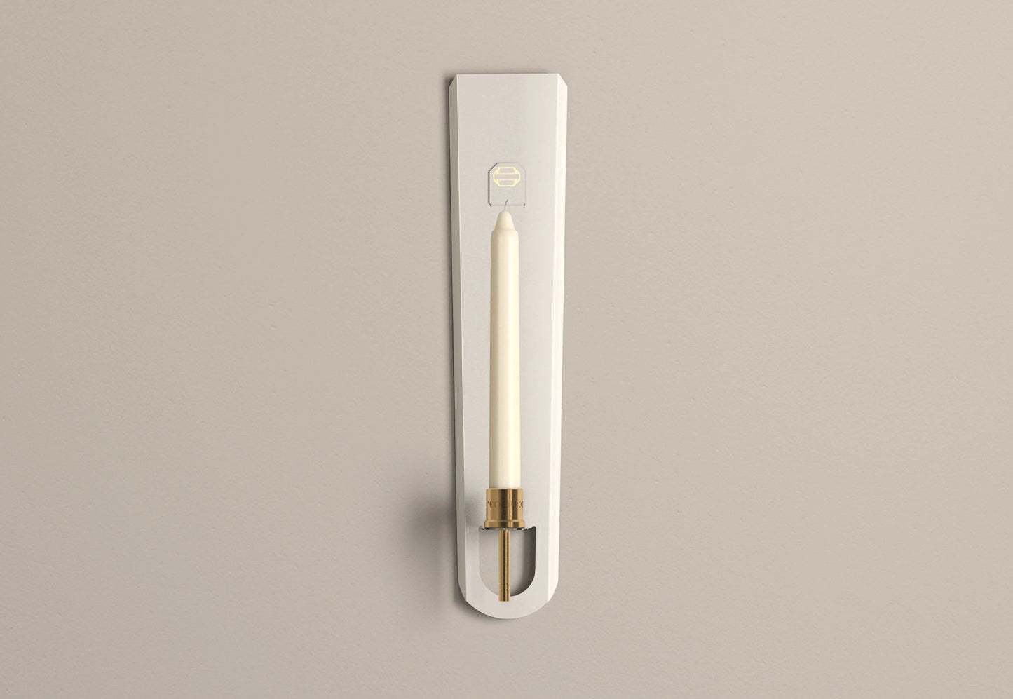 White Candle Sconce