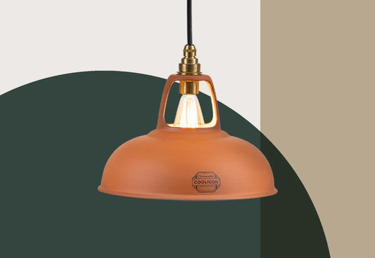 Abat-jour en terre cuite naturelle Terracotta