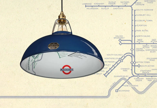 Abat-jour Piccadilly Line bleu