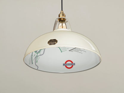 Abat-jour Plan du métro de Londres Cream