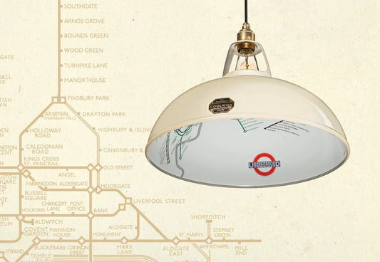 Abat-jour Plan du métro de Londres Cream