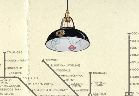 Abat-jour noir Northern Line 